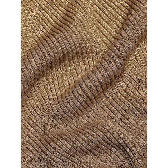 JONATHAN SIMKHAI Ivette Metallic Rib-Knit Midi-Dress - Picture 5 of 12